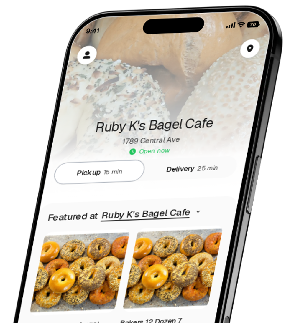 Ruby K's Bagel Cafe app preview